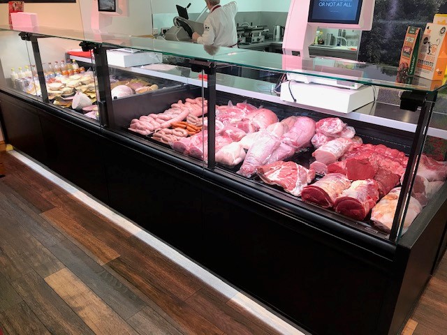 serve over butchers counters