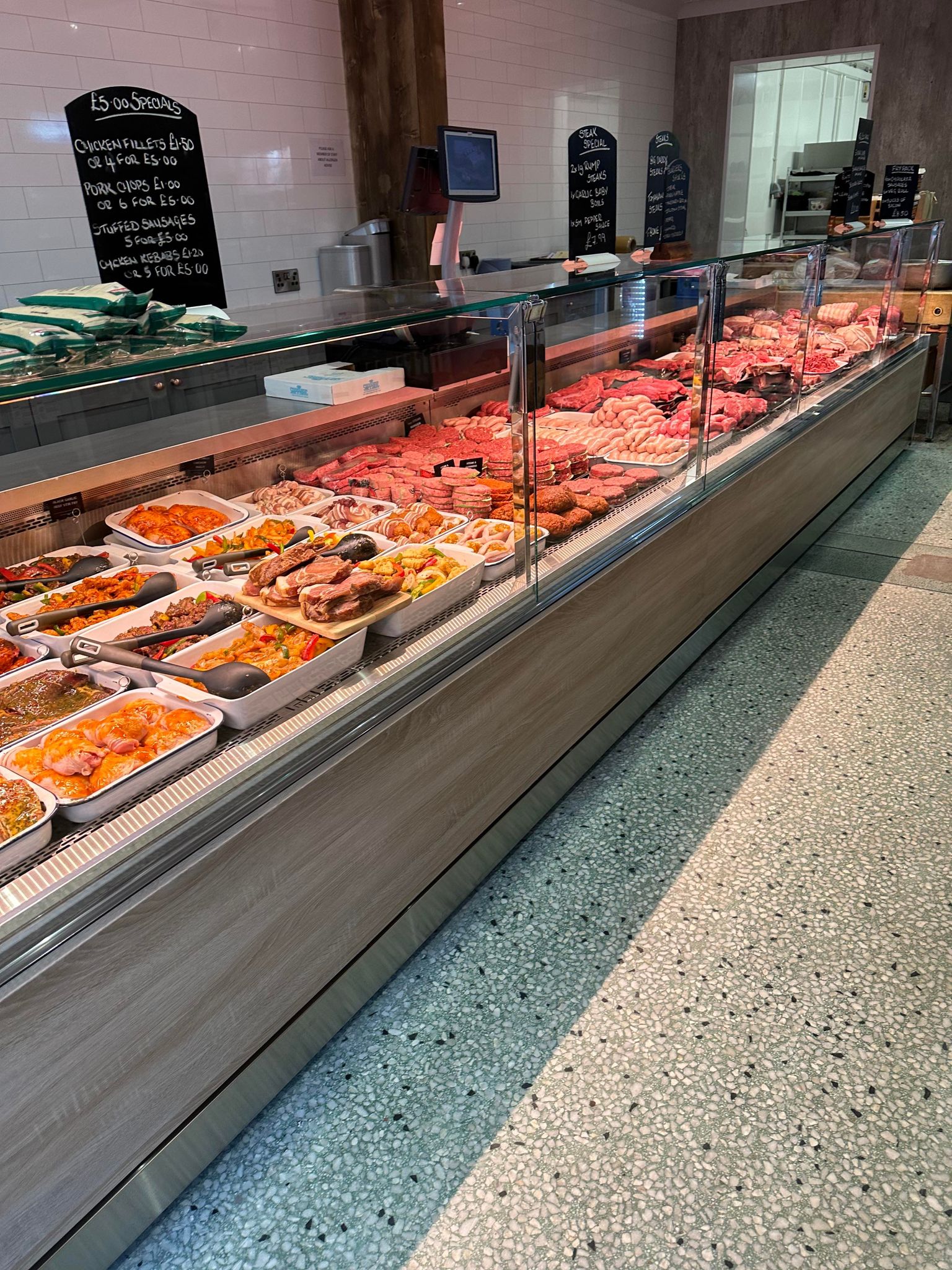 Meat display counters