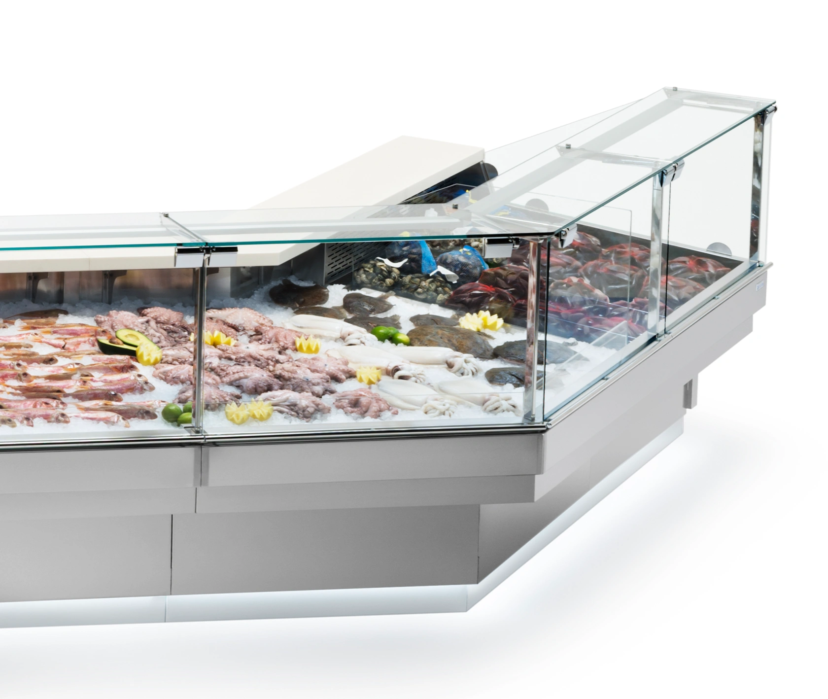 CALI High Glass Fish Display Counters