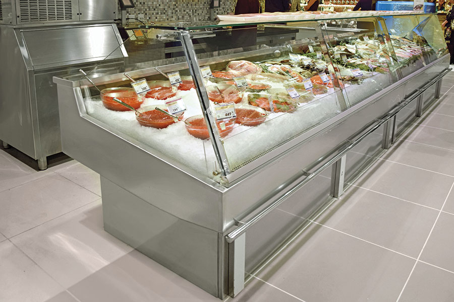 Cali Fish Display serve Over Counter